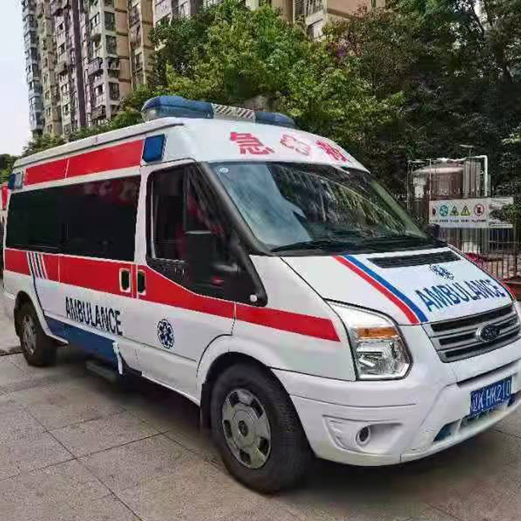 新吴长途救护车护送病人返乡